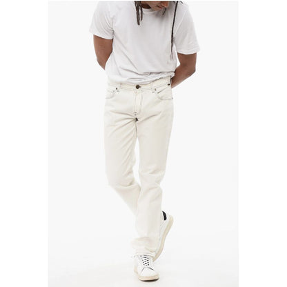 Corneliani ID Straight-leg Denims with Contrasting Stitching