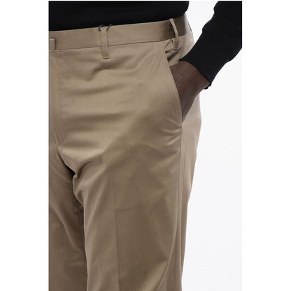 Corneliani 4-Pocketed LEADER Cotton Blend Pants with Belt Loops