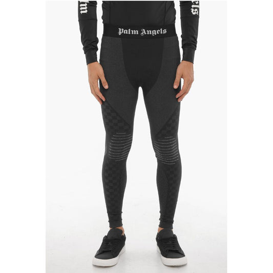 Palm Angels Stretch Fabric Active Leggings
