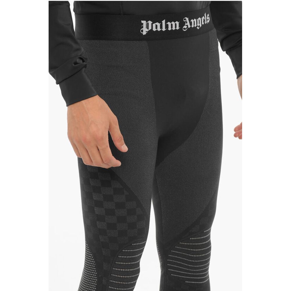 Palm Angels Stretch Fabric Active Leggings