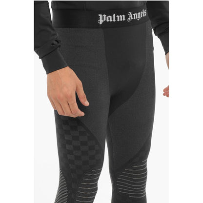 Palm Angels Stretch Fabric Active Leggings