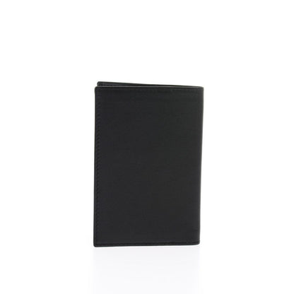 Corneliani Solid Color Leather Card Holder