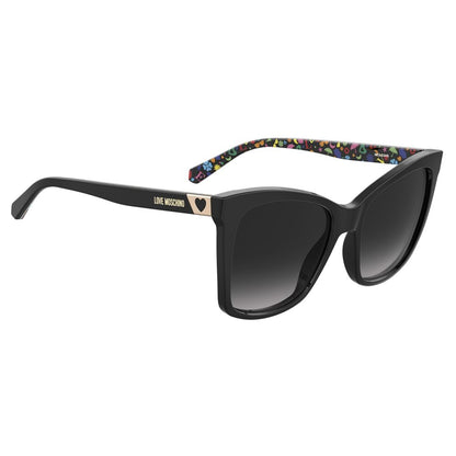 Love Moschino Black Haircalf Sunglasses