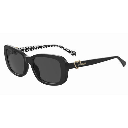 Love Moschino Black Haircalf Sunglasses