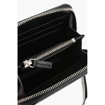 Dsquared² Patent Leather Wallett with Decorative Eyelets