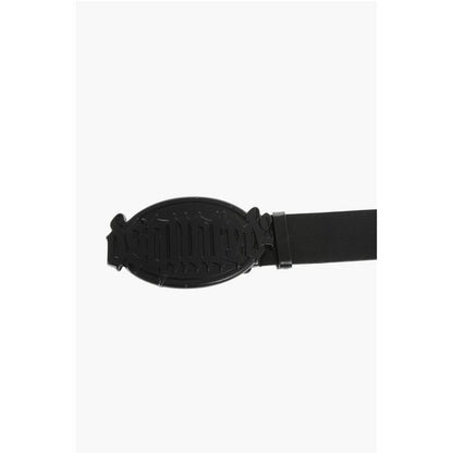 Dsquared² Leather Belt with Logoed Buckle 40mm