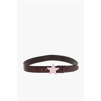 Dsquared² Leather D2 STAR Belt 40mm