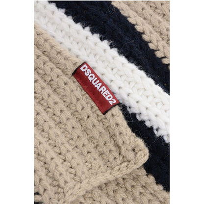 Dsquared² Alpaca Blend Scarf with Hood