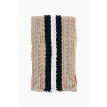 Dsquared² Alpaca Blend Scarf with Contrasting Band