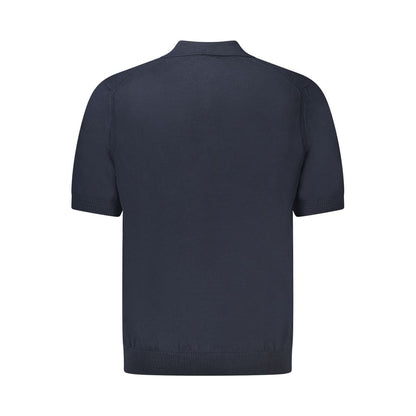 Hugo Boss Blue Cotton Sweater