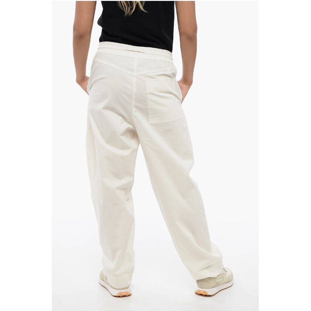Armani Stretch Cotton Pants with Drawstring