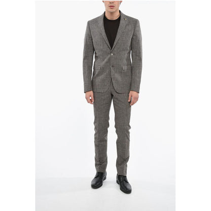 Corneliani CC COLLECTION District Check RESET Cotton Blend Suit