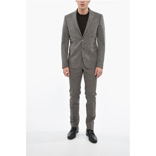 Corneliani CC COLLECTION District Check RESET Cotton Blend Suit
