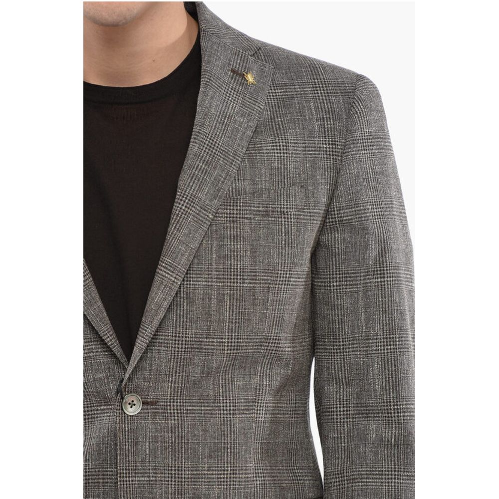 Corneliani CC COLLECTION District Check RESET Cotton Blend Suit