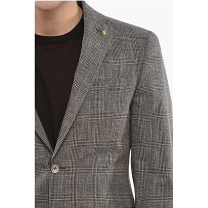 Corneliani CC COLLECTION District Check RESET Cotton Blend Suit