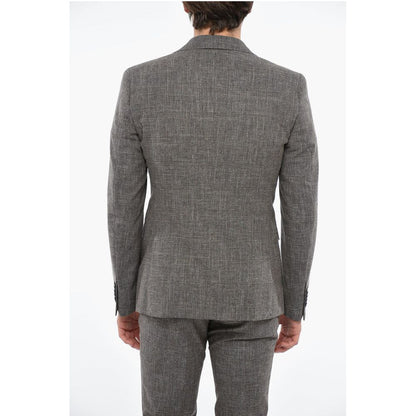 Corneliani CC COLLECTION District Check RESET Cotton Blend Suit