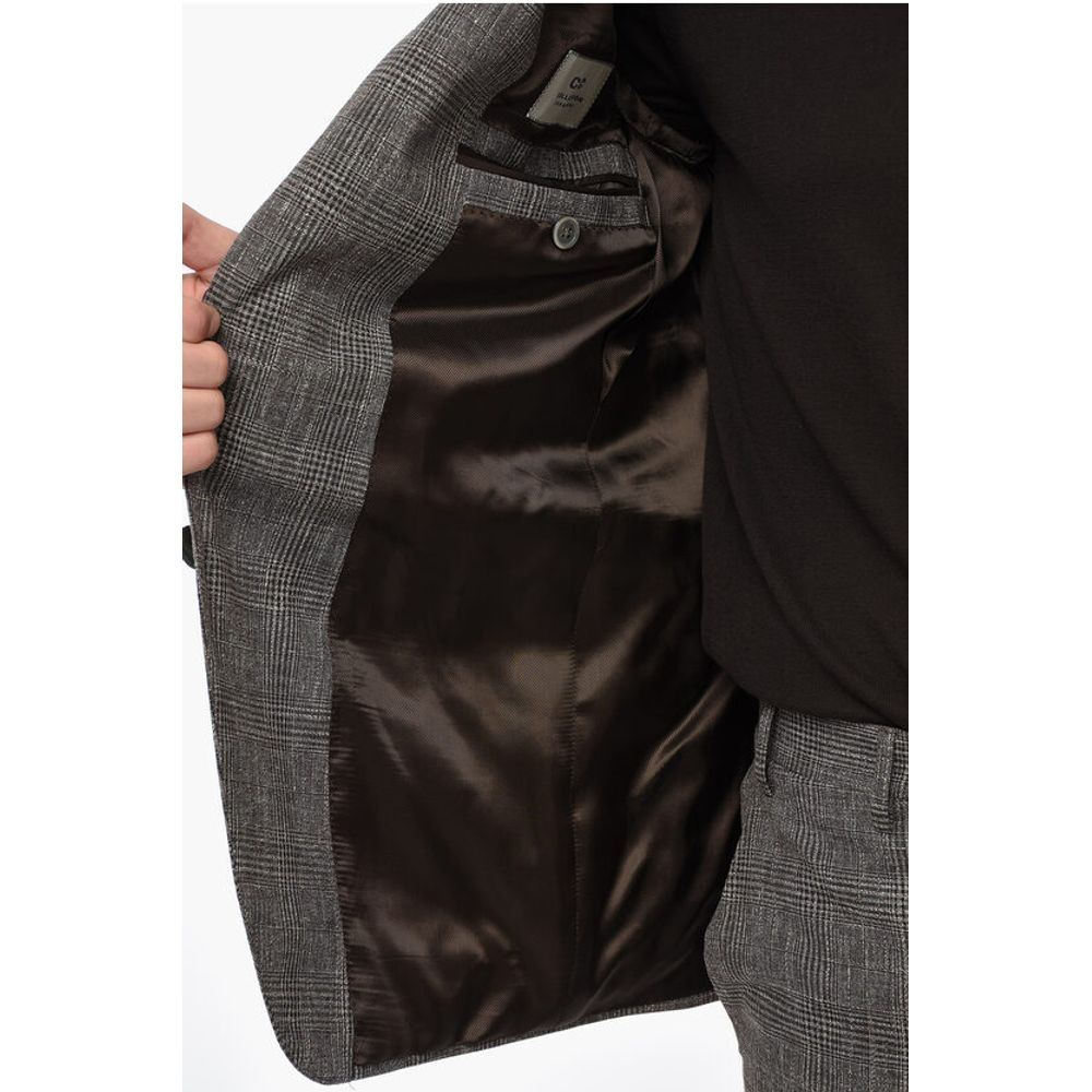 Corneliani CC COLLECTION District Check RESET Cotton Blend Suit