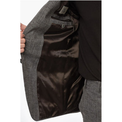 Corneliani CC COLLECTION District Check RESET Cotton Blend Suit