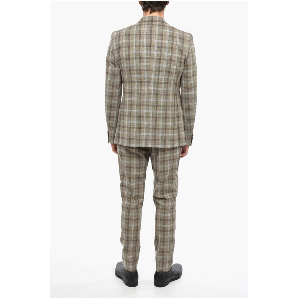 Corneliani CC COLLECTION 2 Button RESET District Checkered Suit