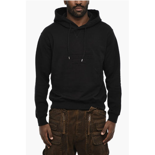 Dsquared² Solid Color Hoodie with Embossed Logo