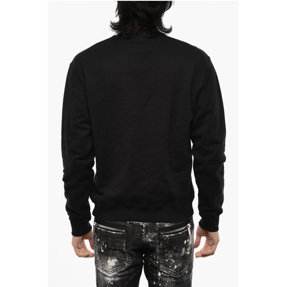 Dsquared² Cotton Crew-Neck with Logo Print