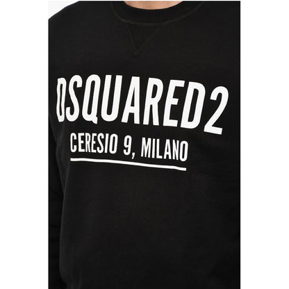 Dsquared² Cotton Crew-Neck with Logo Print
