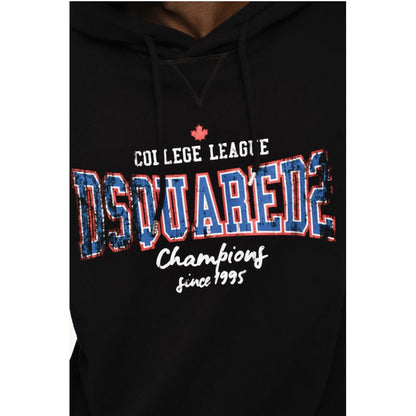 Dsquared² Cotton Hoodie with Frontal Printed
