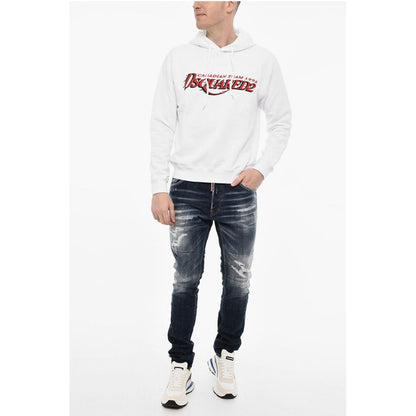 Dsquared² Cotton Hoodie with Logo Print