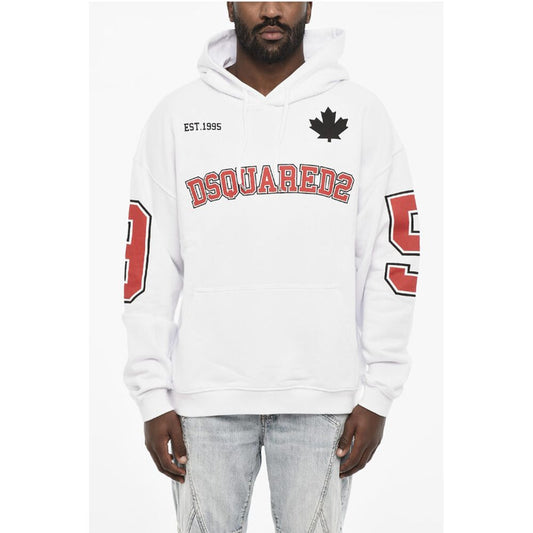 Dsquared² Cotton Hoodie with Patch Pocket