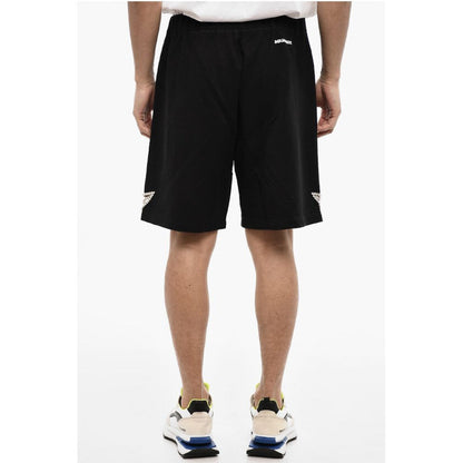 Dsquared² Solid Color cotton Shorts with Jewels