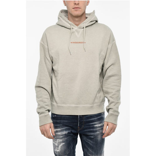 Dsquared² Fleeced-Cotton Hoodie
