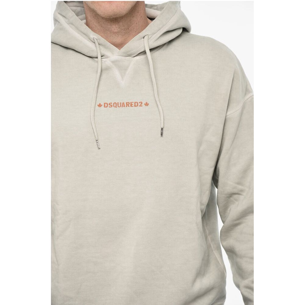 Dsquared² Fleeced-Cotton Hoodie