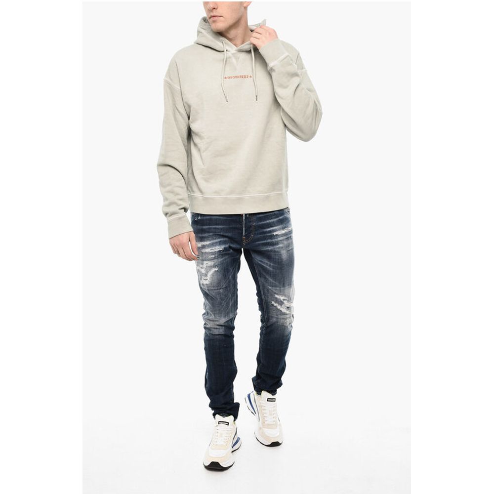 Dsquared² Fleeced-Cotton Hoodie