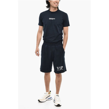 Dsquared² Cotton Shorts with Hem Print