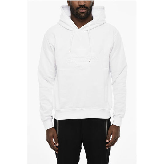 Dsquared² Solid Color Hoodie with Embossed Logo