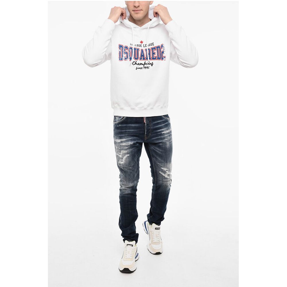 Dsquared² Cotton Hoodie With Maxi Logo