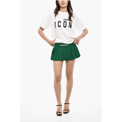 Dsquared² Pleated Mini Skirt with Logo