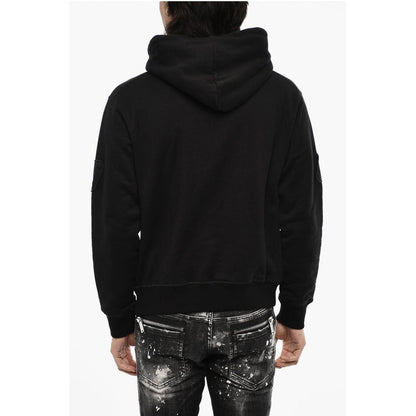 Dsquared² Cotton Hoodie with Embossed Logo