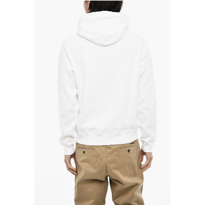 Dsquared² Fleeced-Cotton Crew-Neck Sweatshirt with Print