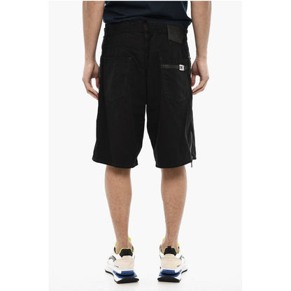 Dsquared² Dark Wash Shorts with Side Zip