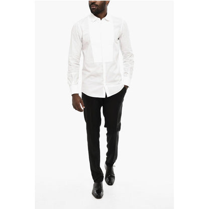 Dsquared² Poplin Cotton Shirt with Spread Collar