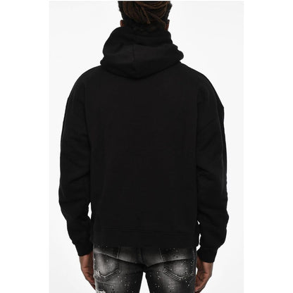 Dsquared² Cotton Hoodie with Gothic Print