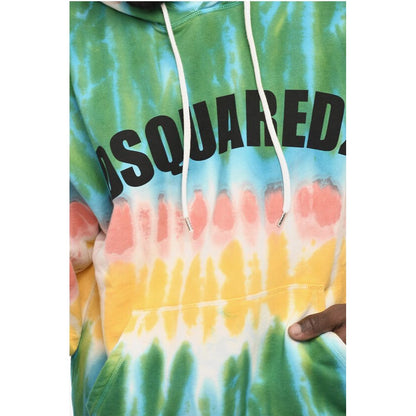 Dsquared² Tie Dye Effect Cotton Hoodie