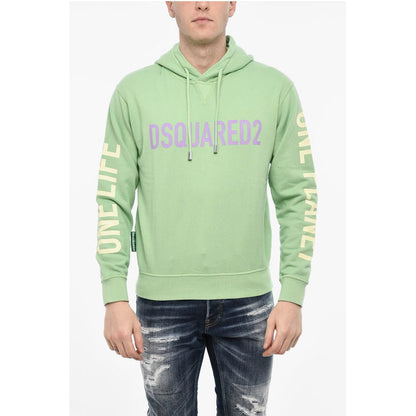 Dsquared² Cotton Hoodie with Prints