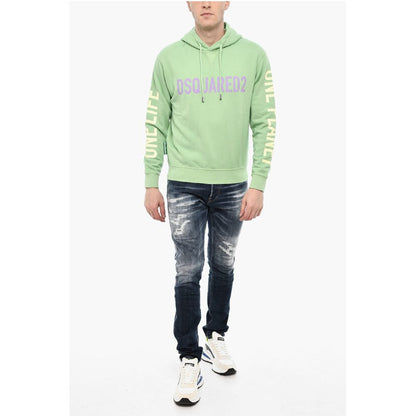 Dsquared² Cotton Hoodie with Prints
