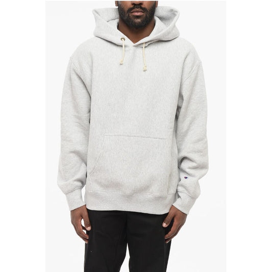 Champion Solid Color Fleeced Cotton Hoodie