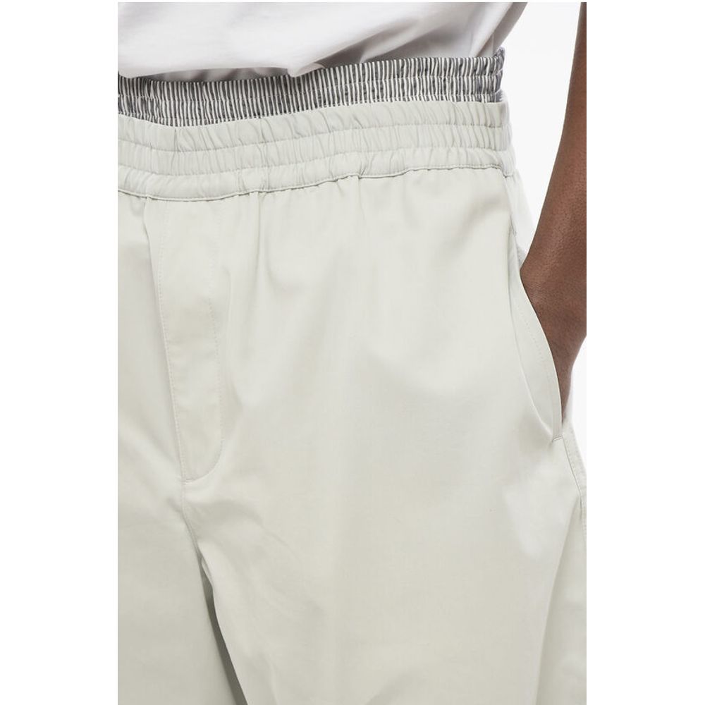 Bottega Veneta 3-Pocket Cotton Shorts with Double-layered Detail