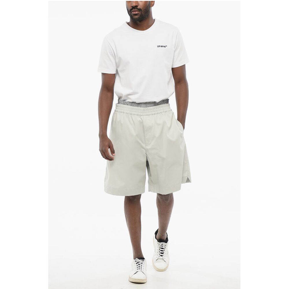 Bottega Veneta 3-Pocket Cotton Shorts with Double-layered Detail