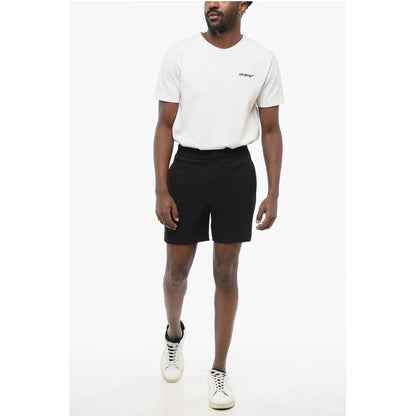 Alexander McQueen Solid Color Shorts with Elastic Waistband