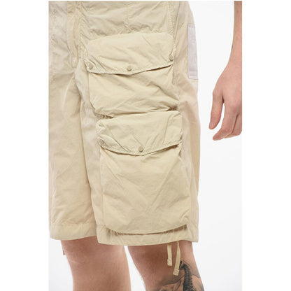 Ten c Solid Color Nylon Cargo Shorts
